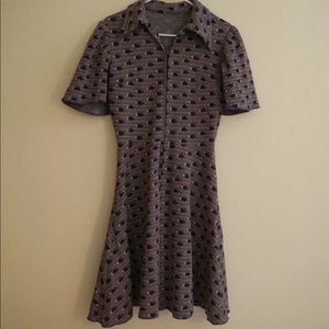 Vintage dress with bunny embroidery